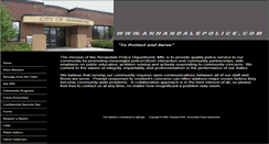 Desktop Screenshot of annandalepolice.com